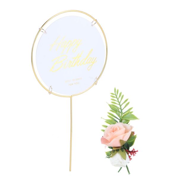 Intarsi Per Torte, Topper Per Torte Di Compleanno, Intarsi Per Torte In Metallo, Decorazione Per Torte, Topper Per Torte, Oggetti Di Scena Per Decorazioni-image