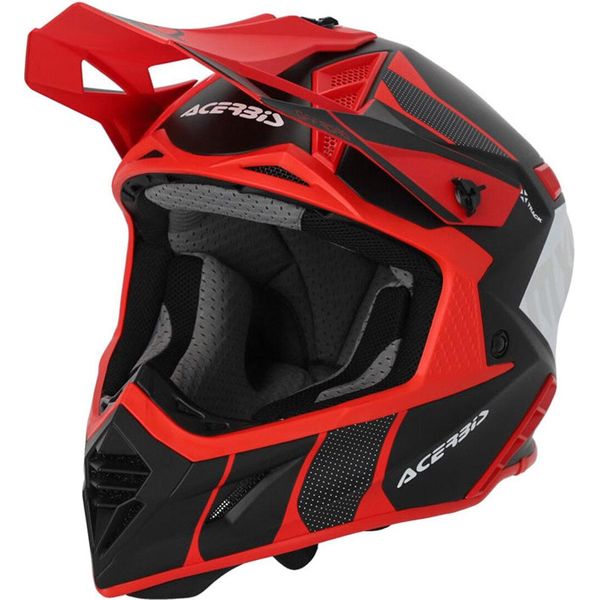 Casco Da Motocross Acerbis X-Track 2023, Nero/Rosso, Xl (61/62)-image