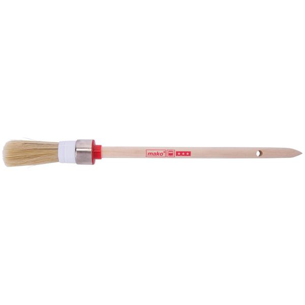 Mako Pennello Ad Anello Per Vernici, Manico In Legno Naturale Misura 2, 20 Mm-image