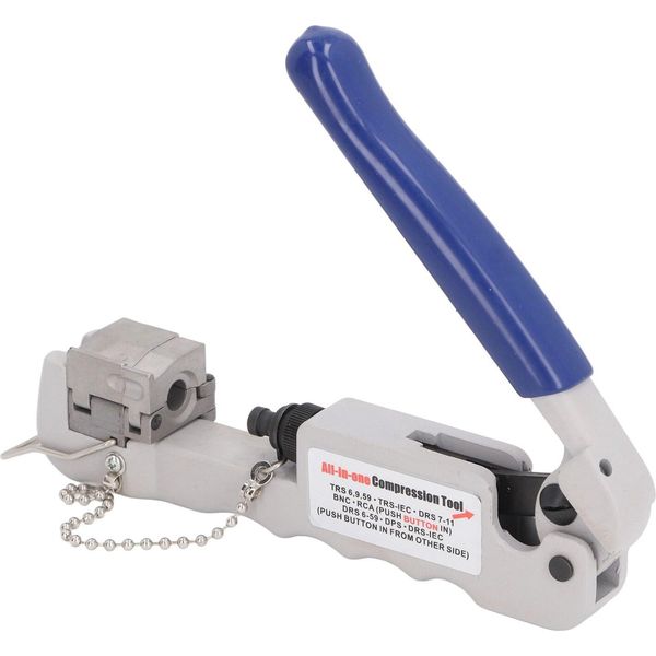 Strumento Di Compressione Coassiale Multifunzionale Per Connettore F Bnc Rca RG58 RG59 RG62 Cavo Coassiale-image
