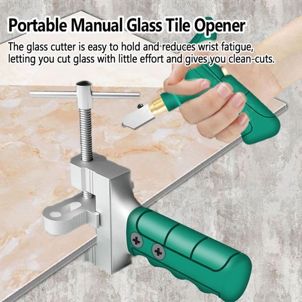 Apripiastrelle Manuale Portatile Per Piastrelle Di Vetro Testa Di Taglio Di Ricambio Per Piastrelle Di Ceramica Tagliavetro Multifunzione-image