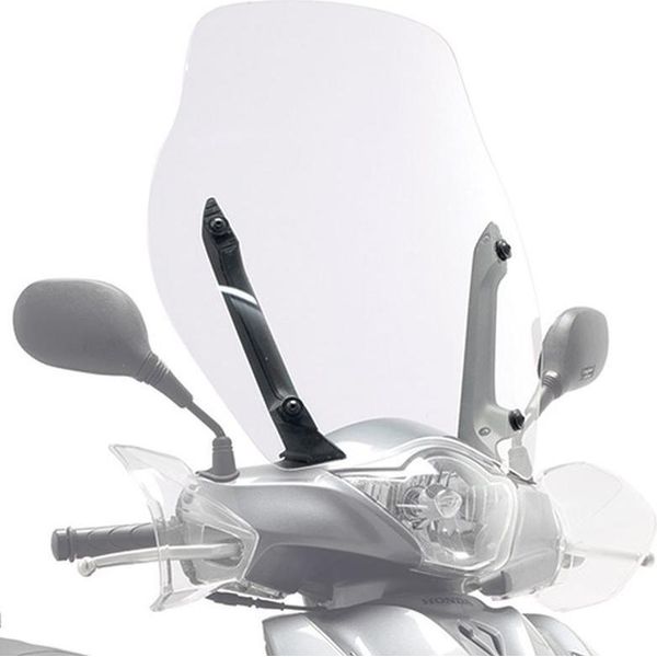 Parabrezza Moto Kappa Per Honda Sh 125I/150I '12-'16 Trasparente 53X50Cm-image