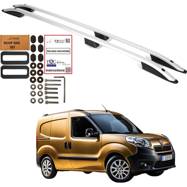 Barre Portatutto Fiat Doblo Kurz Ab 2010-2022 Alluminio Durevole-image