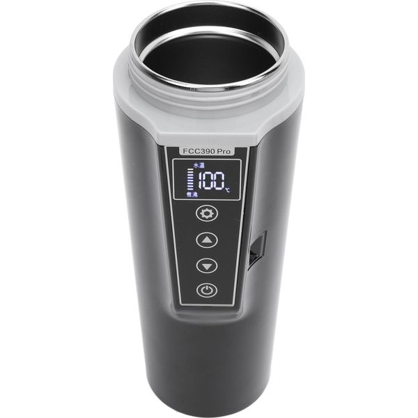 Bollitore Elettrico Per Auto 12V Bollitore D'acqua Portatile Riscaldato Tazza Da Viaggio Temperatura Multipla Regolabile Caffè Tè Truck Cup-image