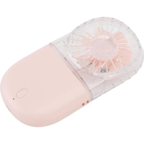 Ventilatore Portatile Pieghevole A 5 Velocità Del Vento A Basso Rumore Ventilatore Portatile Multifunzionale Per Viaggi E Campeggio All'aperto Rosa-image