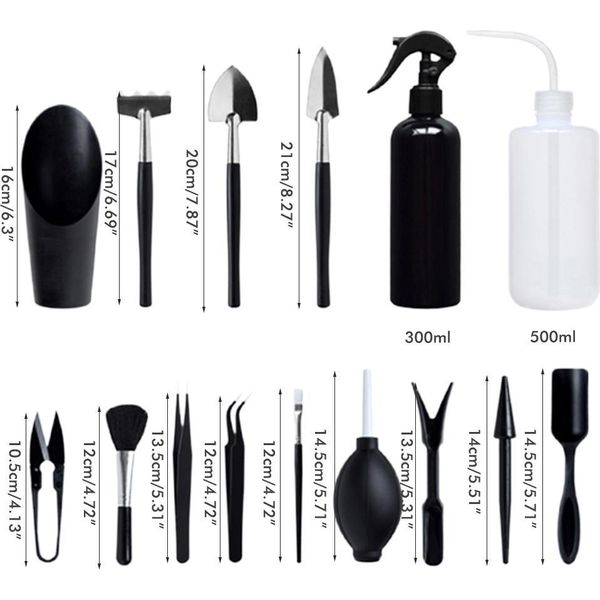 15PCS Attrezzi Da Giardino Resistenti Mini Attrezzi Manuali Da Giardinaggio Set Di Attrezzi Da Giardinaggio Regali Di Giardinaggio-image