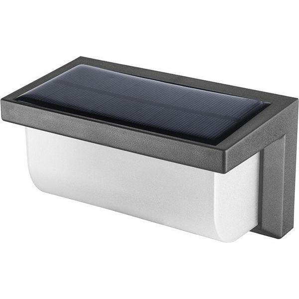 60Leds Solar Lights Microwave Radar Body Sensor Outdoor Patio Night Lights Garden Villa Fence Exterior Wall Sconce For Yard Garage Garden-image