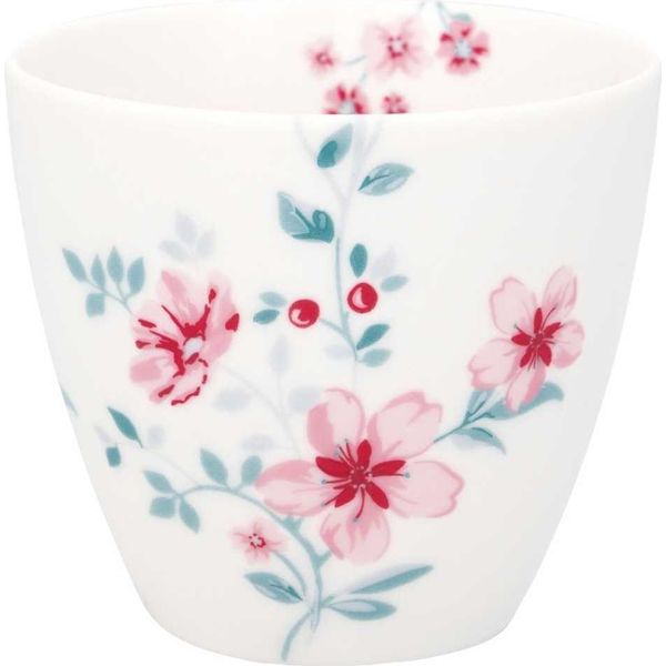 Greengate Latte Cup Alasie Tazza Da Caffè Bianca Con Motivo Floreale 300 Ml-image