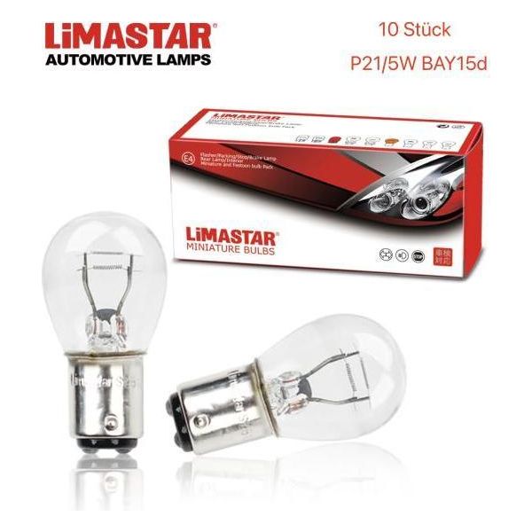 10 Pezzi 12V 21/5W Bay15D P21/5W Lampadina Lampadina Auto-image