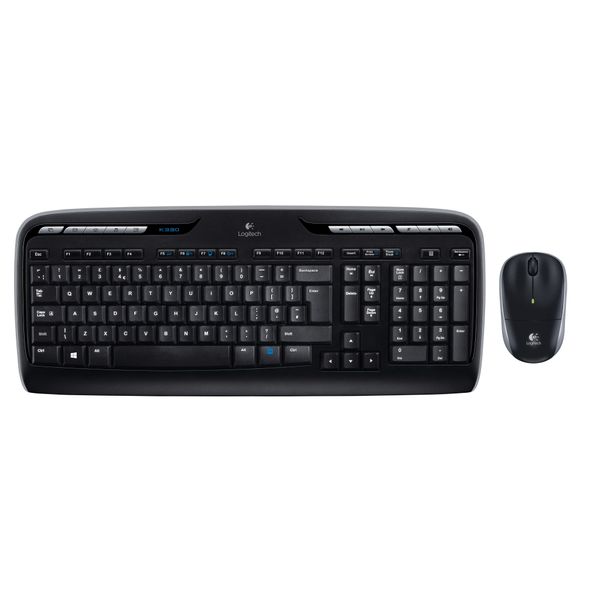 Logitech Wireless Combo MK330 - Set Tastiera E Mouse - Senza Fili - 2,4 Ghz - Internazionale Usa - Nero (920-003989)-image