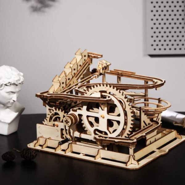 Puzzle 3D In Legno Con Pista Di Marmo, 254 Pezzi, Kit Meccanico Per Pista Di Marmo, Modello Fai Da Te, Regalo Per Bambini, Adolescenti E Adulti-image