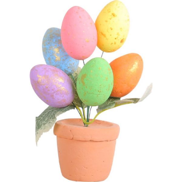Uova Maculate Oro, Decorazione Pasquale, Decorazione Da Tavolo, Ciotola Per Piantare, Uova Di Pasqua Simulate, Popolare Su Amazon, Decorazione Pasquale-image