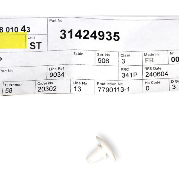 Volvo S90 V90 V90CC Ii Guarnizione Posteriore Clip Oe 31424935-image