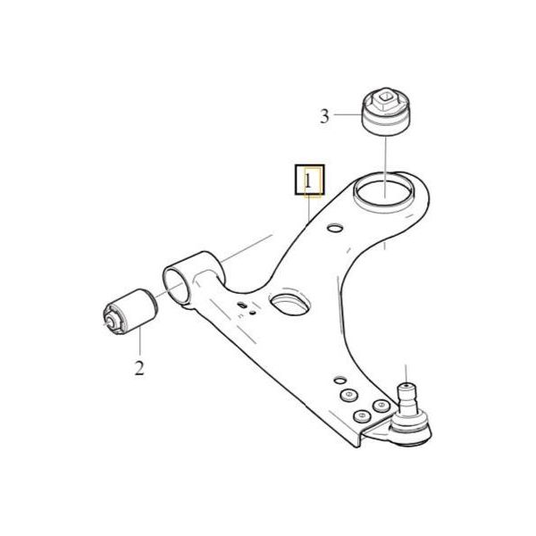 Volvo XC40 C40 Braccio Anteriore Destro Cpl Oe-image