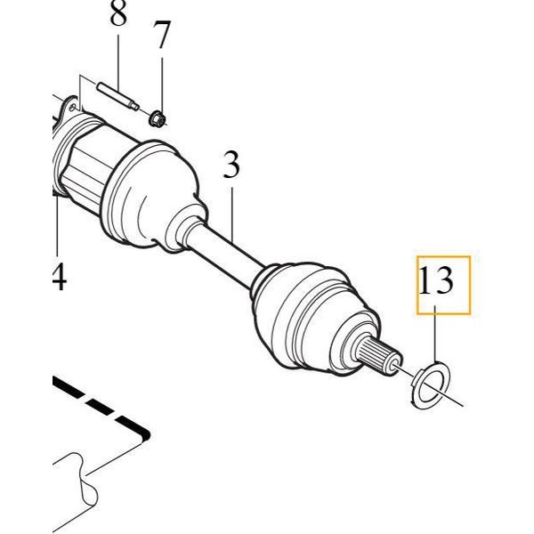 Volvo S60 V60 XC60 Ii Rondella Bullone Asse Oe 31367618-image
