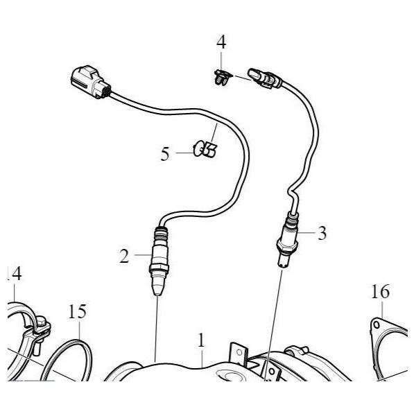 Volvo S90 V90 XC90 Ii Sonda Lambda Anteriore 2.0T Oe 32253666-image