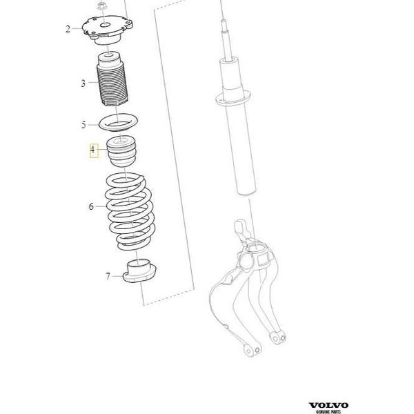 Volvo XC90 Ii Ammortizzatore Anteriore Oe 31360627-image