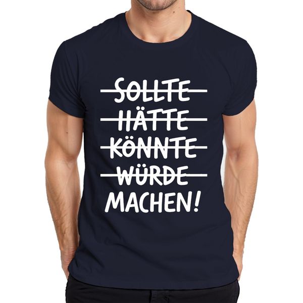 Maglietta Da Uomo Should Have Could Would Make Motivational Saying Maker Success, Navy, Xl-image