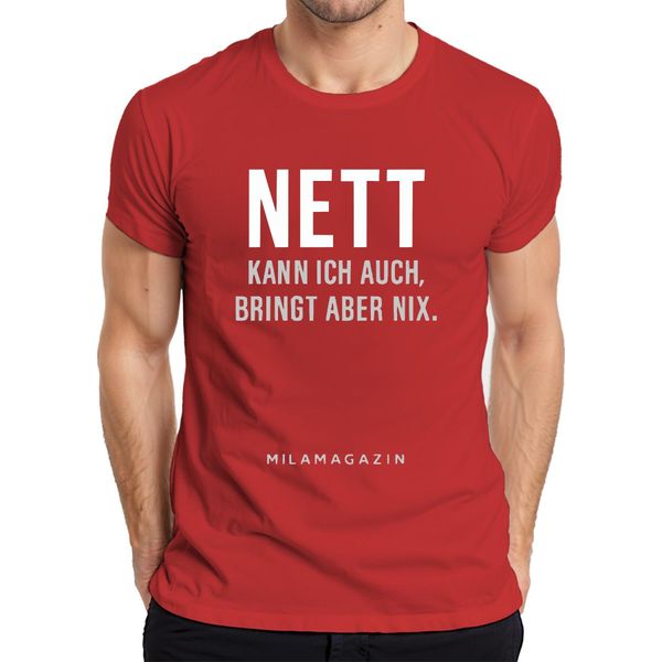 Posso Essere Gentile Ma Non Posso Essere Sarcastico Maglietta Da Uomo Saying Humour Cool, Rossa, Xxl-image
