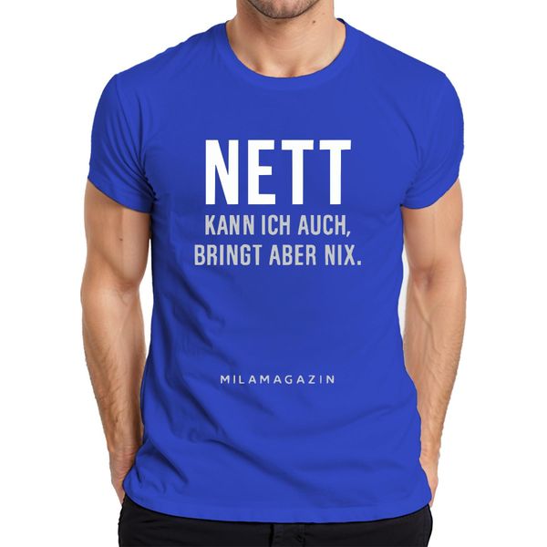 Posso Essere Gentile, Ma Non Posso Essere Sarcastico Maglietta Da Uomo Saying Humour Cool, Blu, S-image