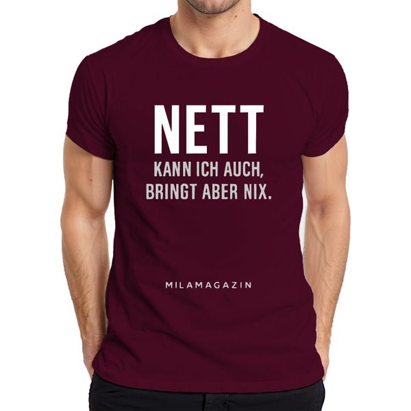 Posso Essere Gentile, Ma Non Posso Essere Sarcastico Maglietta Da Uomo Saying Humour Cool, Borgogna, Xl-image
