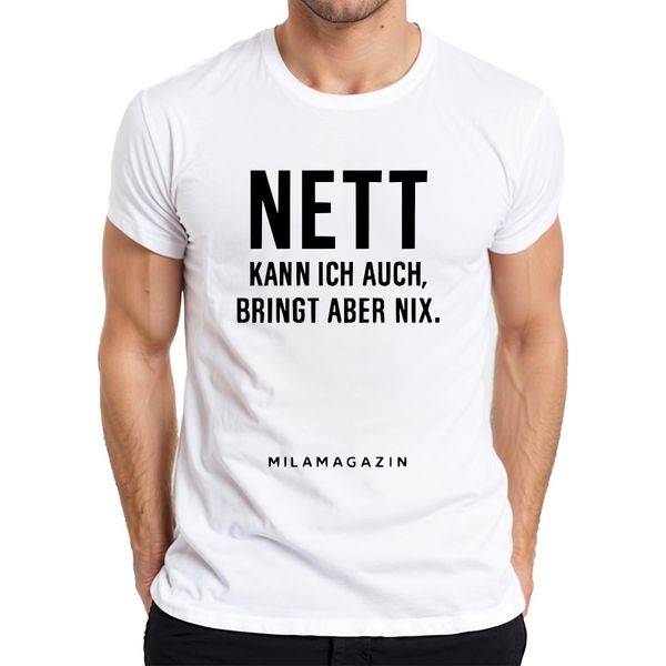 Posso Essere Gentile, Ma Non Posso Essere Sarcastico Maglietta Da Uomo Saying Humour Cool, Bianco, L-image