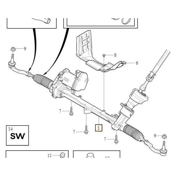Volvo V90CC V60CC Ii Scatola Sterzo Kpl 36003045-image