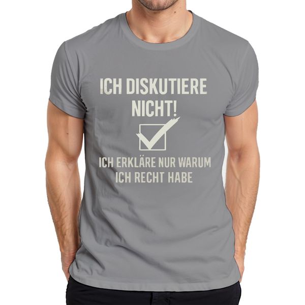 Non Discuto, Ho Sempre Ragione Maglietta Divertente Da Uomo, Grigio, 3XL-image