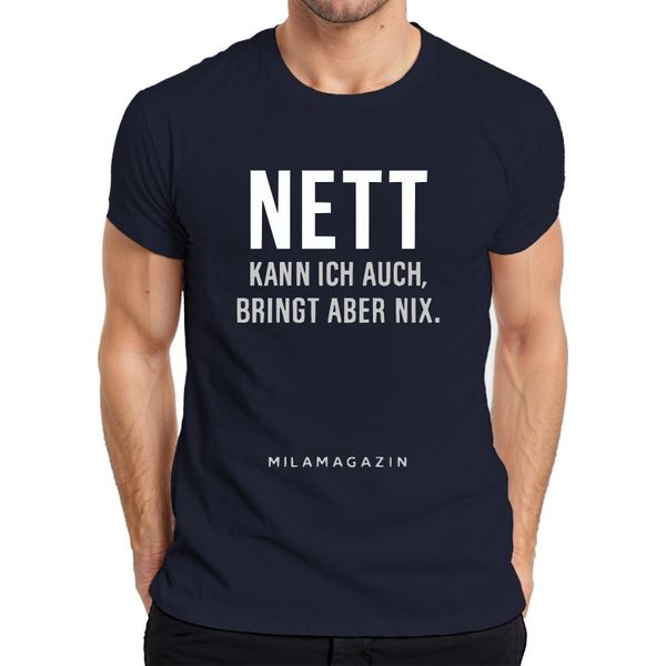 Posso Essere Gentile, Ma Non Posso Essere Sarcastico Maglietta Da Uomo Saying Humour Cool, Navy, Xl-image