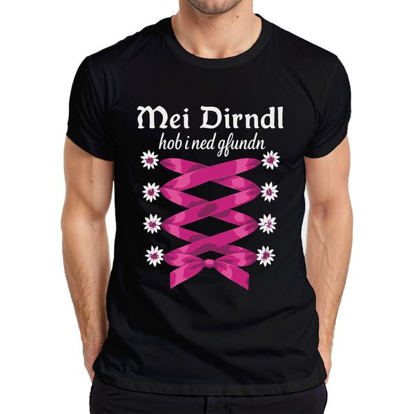 Non Ho Trovato Il Mio Dirndl Bavaria Trachten Edelweiss Maglietta Da Uomo, Nero, 3XL-image