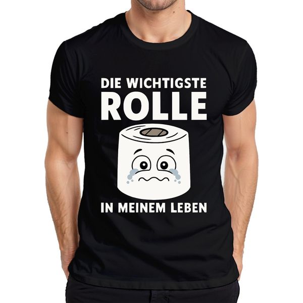 Il Ruolo Più Importante Nella Mia Vita La Carta Igienica Divertente Regalo T-Shirt Da Uomo, Nero, Xl-image