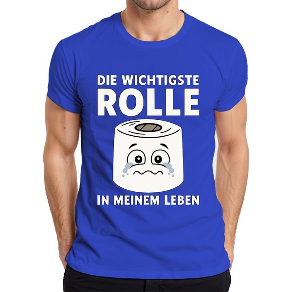 Il Ruolo Più Importante Nella Mia Vita La Carta Igienica Divertente Regalo T-Shirt Da Uomo, Blu, Xxl-image