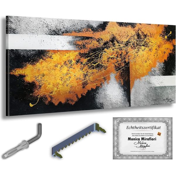 Monica Mirafiori I 100% Dipinto A Mano I Quadro "Cut"" 120X60Cm | Quadro Dipinto A Mano | Quadro Acrilico | Quadro Acrilico Molto Grande I Quadri D'arte Moderna I Quadri D'arte"-image