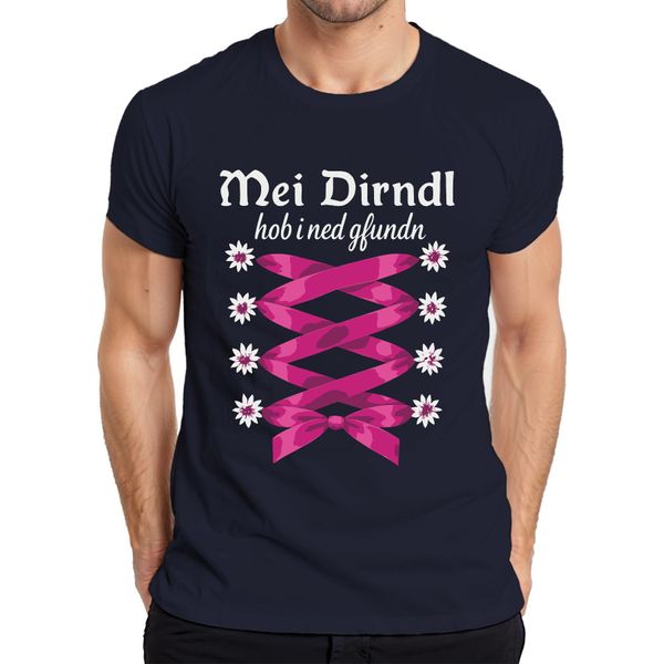 Non Ho Trovato Il Mio Dirndl Bavaria Trachten Edelweiss Maglietta Da Uomo, Navy, Xl-image