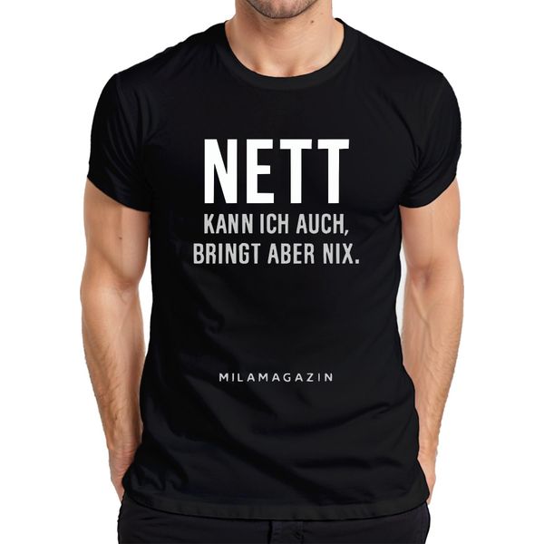 Posso Essere Gentile, Ma Non Posso Essere Sarcastico Maglietta Da Uomo Saying Humour Cool, Nero, L-image