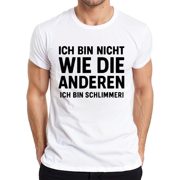 Non Come Gli Altri Sono Peggiore Divertente Umorismo Regalo Maglietta Da Uomo, Bianco, Xl-image
