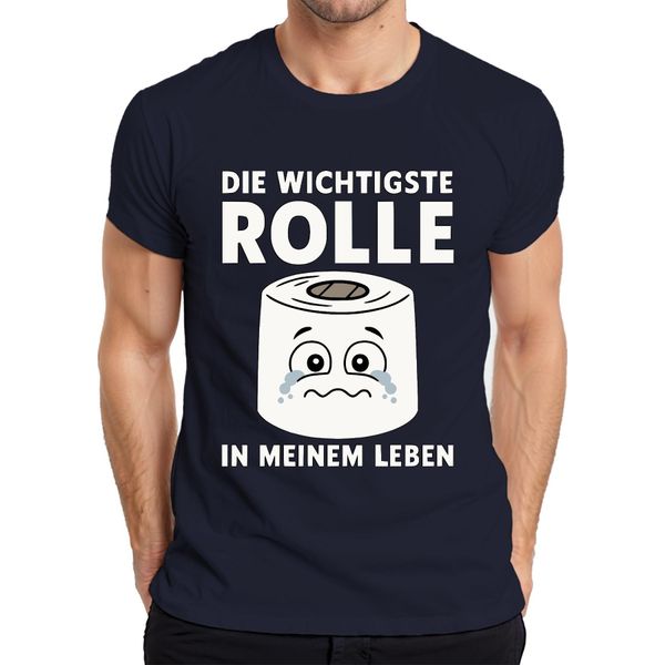 Il Ruolo Più Importante Nella Mia Vita La Carta Igienica Divertente Regalo T-Shirt Da Uomo, Navy, Xxl-image