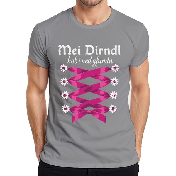 Non Ho Trovato Il Mio Dirndl Bavaria Trachten Edelweiss Maglietta Da Uomo, Grigio, Xxl-image
