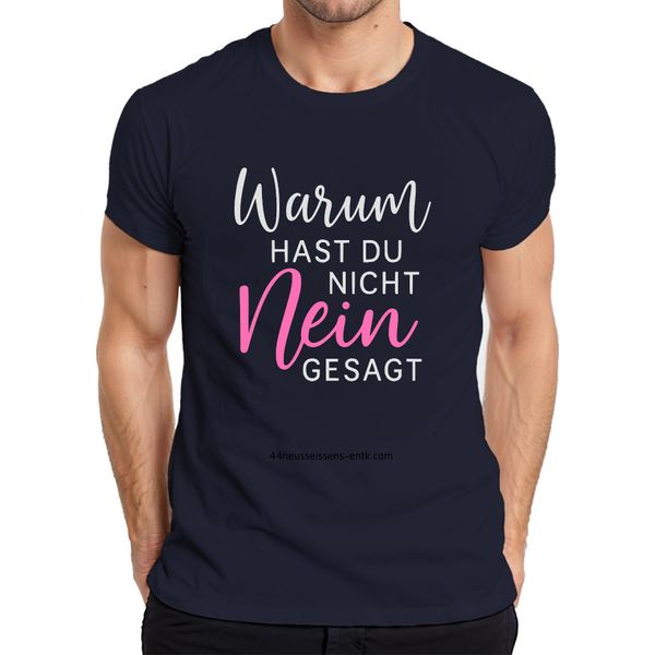 Perché Non Hai Detto No Divertente Regalo Sarcastico Maglietta Da Uomo Jga, Navy, Xl-image