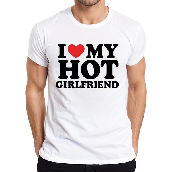 Amo La Mia Ragazza Sexy Regalo Divertente San Valentino Maglietta Da Uomo Jga, Bianco, M-image
