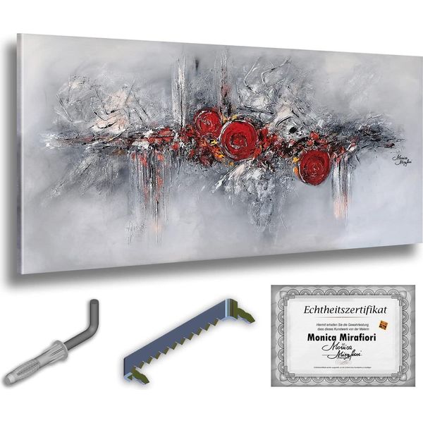 Monica Mirafiori I 100% Dipinto A Mano I Quadro "Touch"" 120X60Cm | Quadro Dipinto A Mano | Quadro Acrilico | Quadro Acrilico Molto Grande I Quadri D'arte Moderna I Quadri D'arte"-image