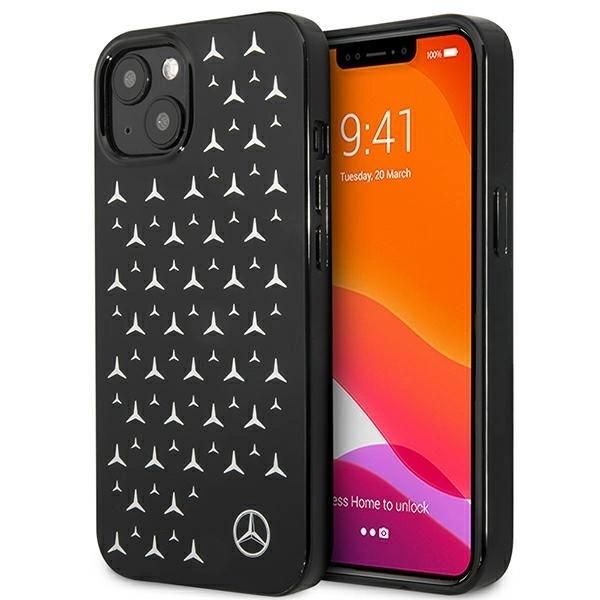 Mercedes Mehcp13Sespbk Custodia Rigida Per Iphone 13 Mini5,4 Czarny/Nero Con Motivo A Stelle D'argento-image