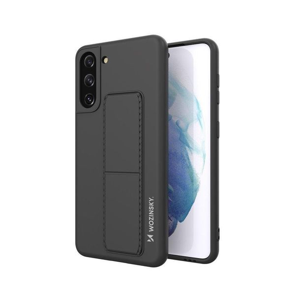 Wozinsky Custodia Kickstand Custodia In Silicone Con Supporto Samsung Galaxy S21+ 5G Nero-image
