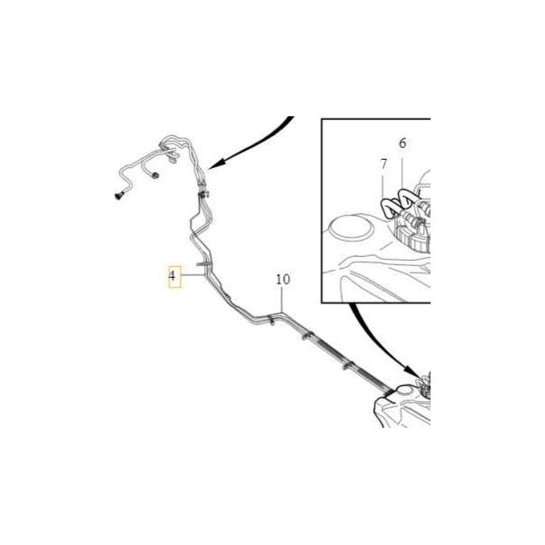 Volvo C30 C70 V40 S40 V50 Linea Di Ritorno Del Carburante 1.6D, 2.0D Oe-image