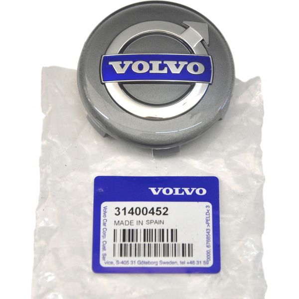 Volvo S60 V70 XC70 S80 Tappo Del Cerchio In Alluminio Originale Nuovo Da Rivenditore Autorizzato-image