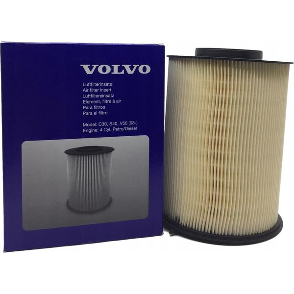 Volvo C30 C70 S40 V50 Filtro Aria Oe - Nuovo E Originale Da Rivenditore Autorizzato-image