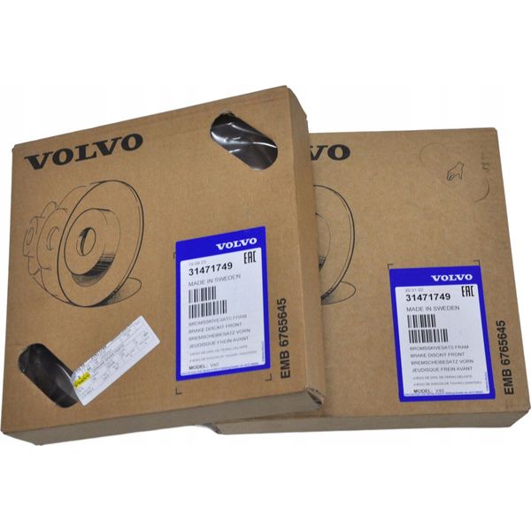 Dischi Freno Anteriori Originali Volvo V40 V40CC, Nuovi, Originali Da Concessionario Autorizzato-image