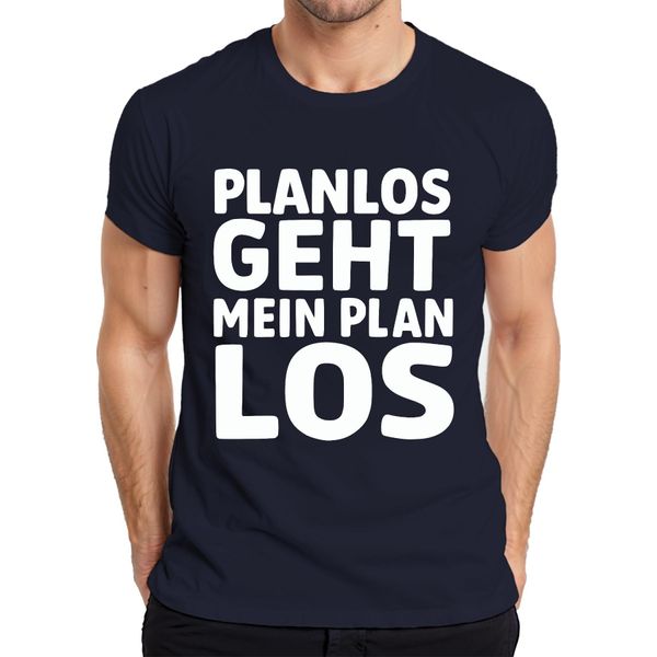 Il Mio Piano Va A Monte Senza Un Piano, Divertente Detto Regalo Per L'ufficio Umorismo T-Shirt Da Uomo, Navy, S-image