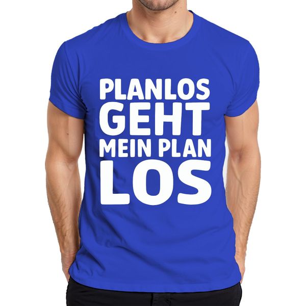 Il Mio Piano Va A Monte Senza Un Piano: Divertente Detto Regalo Per L'ufficio Umorismo T-Shirt Da Uomo, Blu, S-image