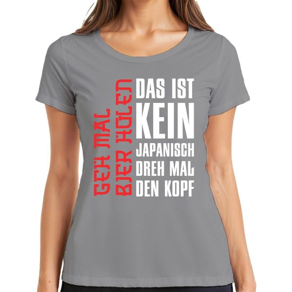 Questo Non è Giapponese Gira La Testa Maglietta Da Donna Anime Otaku Gift, Grigio, Xl-image